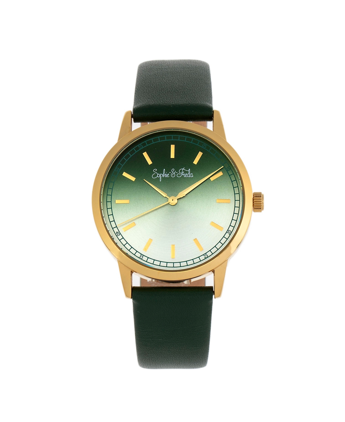 Sophie And Freda San Diego Quartz Green Dial Ladies Watch Sf5103 In Gold Tone / Green
