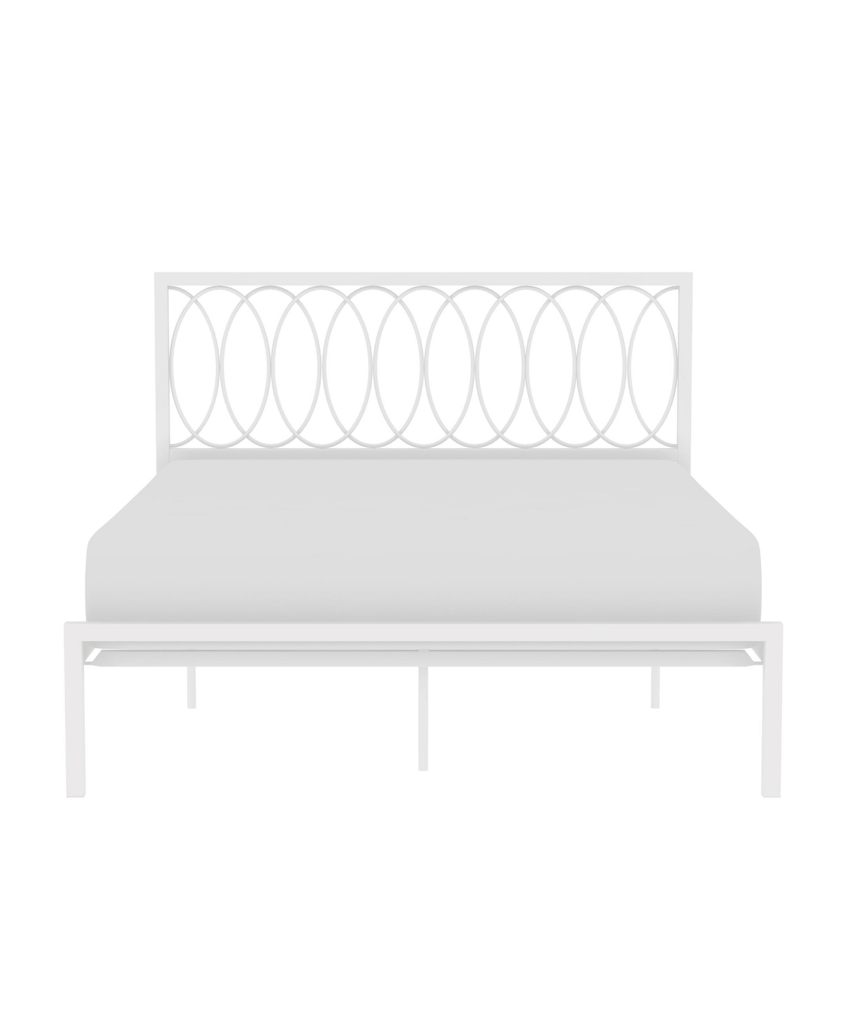 Hillsdale 44" Metal Naomi Furniture Queen Bed In White