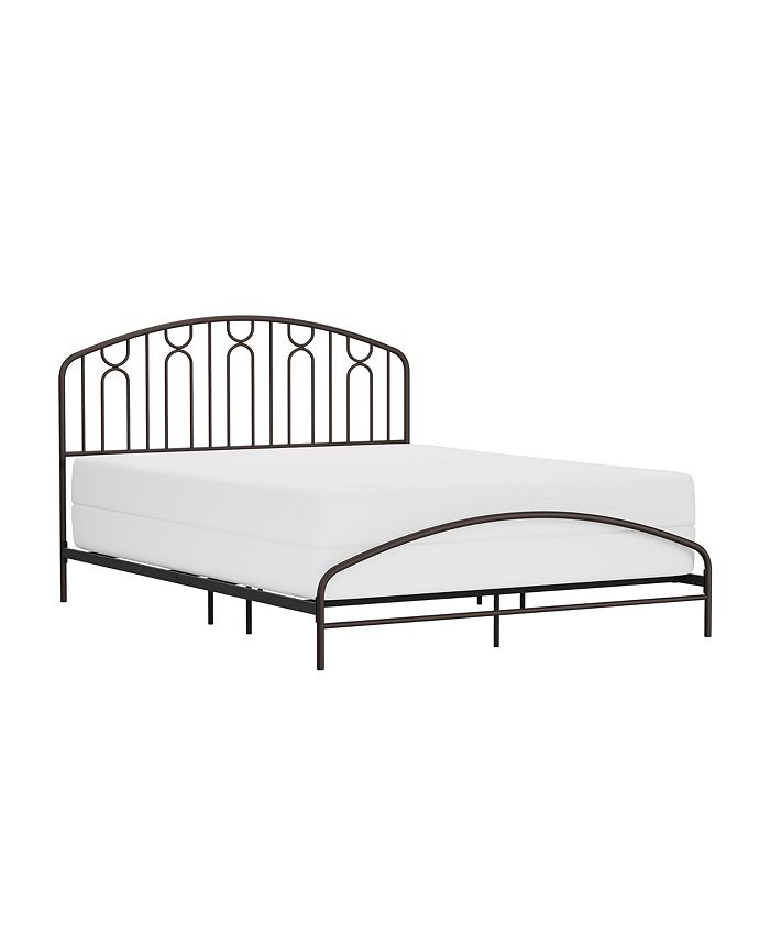 Hillsdale 44" Metal Riverbrooke Furniture Arch Scallop Queen Bed Macy's