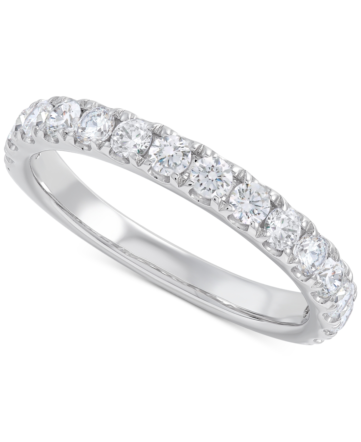 Shop Grown With Love Igi Certified Lab Grown Diamond Band (3/4 Ct. T.w.) In 14k White Gold