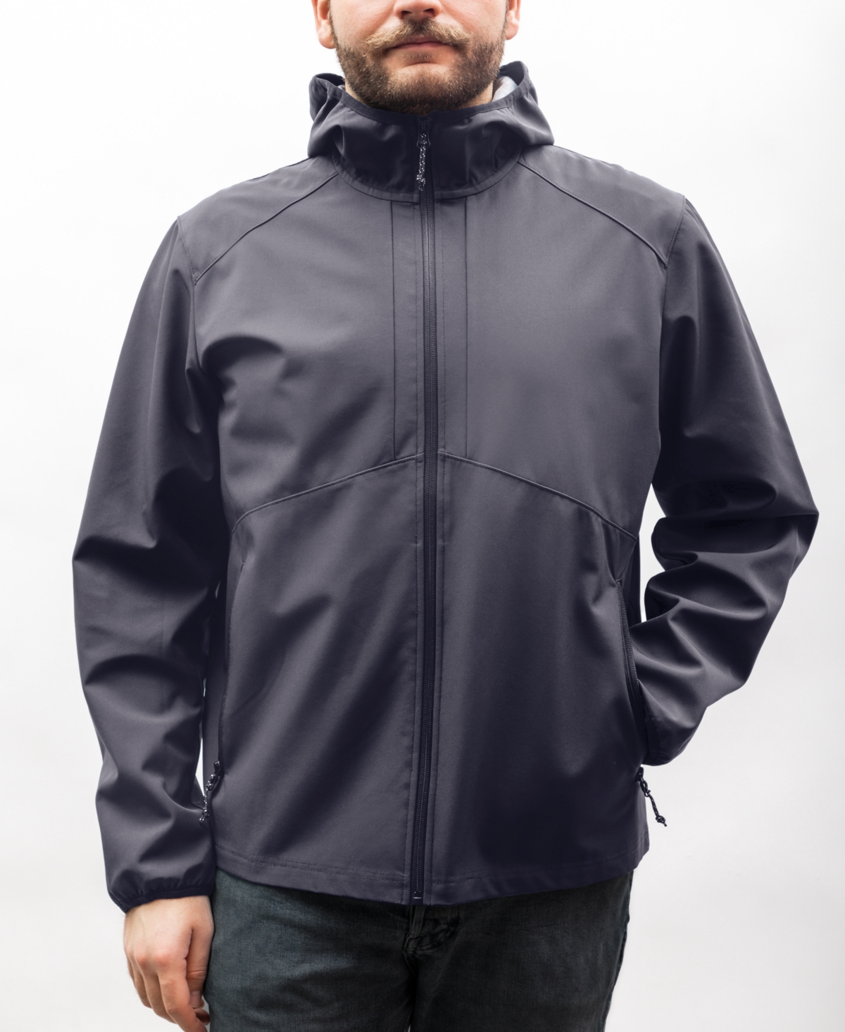 Shop Hawke & Co. Jersey Lined Men's Soft Shell Jacket In Carbon