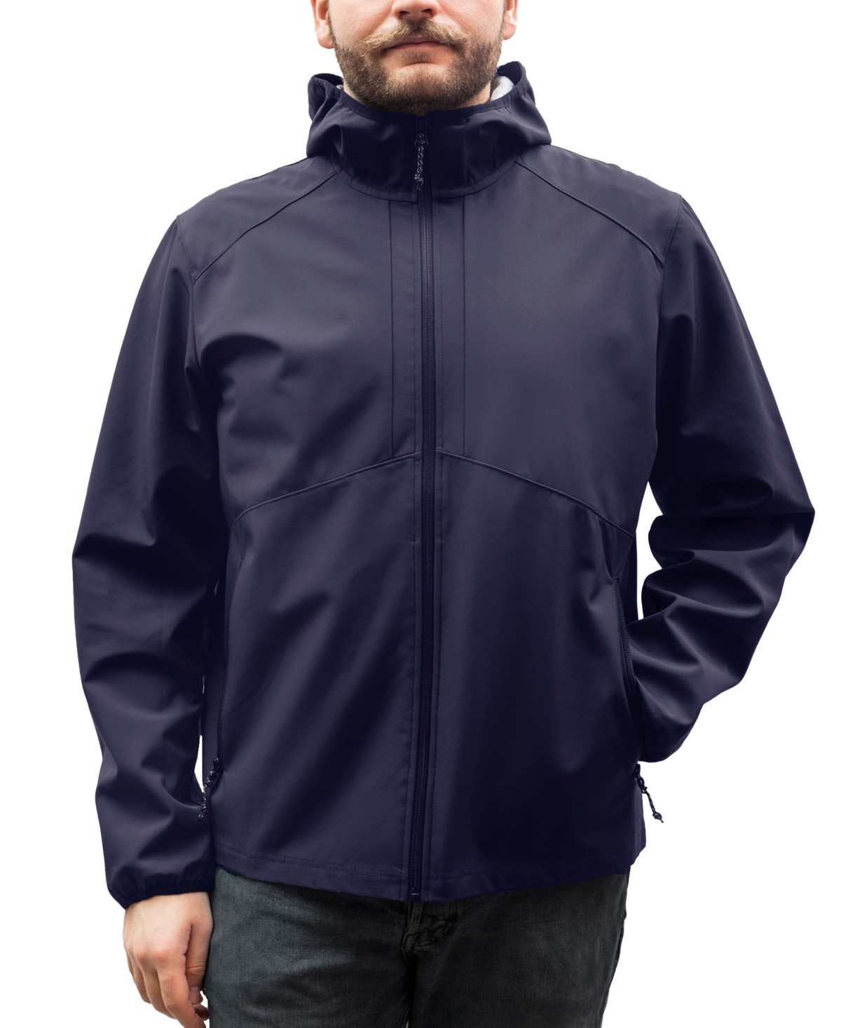 Shop Hawke & Co. Jersey Lined Men's Soft Shell Jacket In Navy