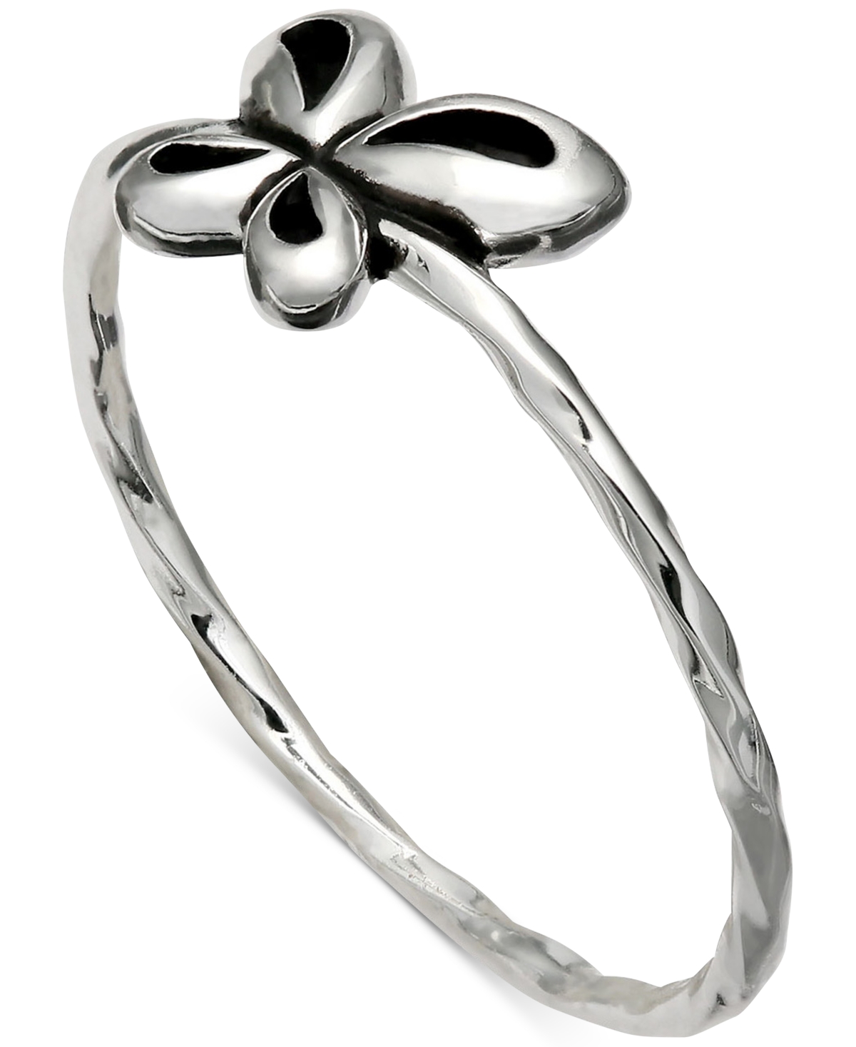Giani Bernini Butterfly Oxidized Twist Band Ring in Sterling Created for Macy's - Silver