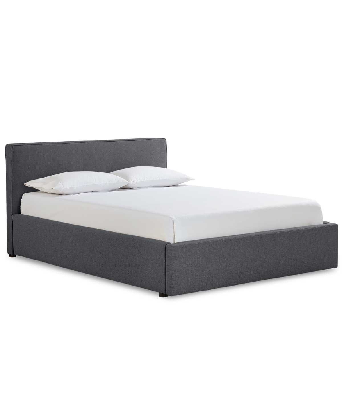 Macy's Mariley Full Upholstered Storage Bed In Steel