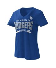 Los Angeles Dodgers '47 Women's Match Tri-Blend Notch Neck T-Shirt - Royal