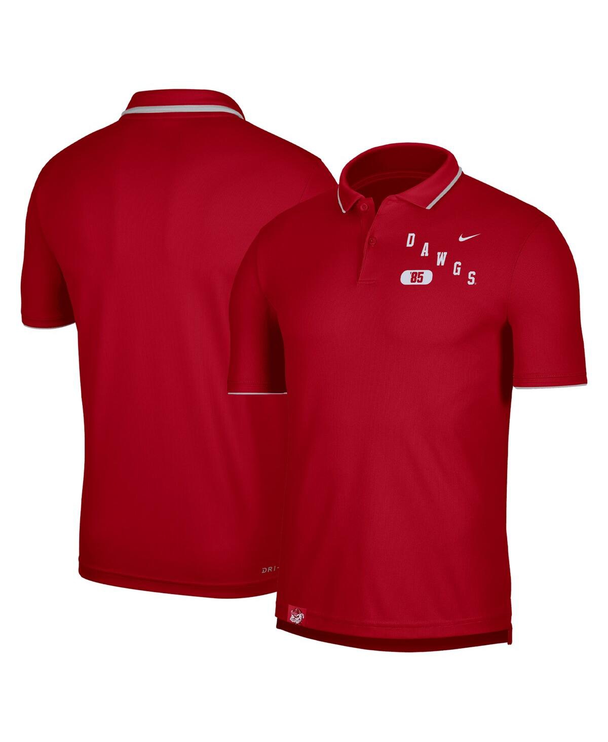 Nike Men's  Red Georgia Bulldogs Wordmark Performance Polo Shirt