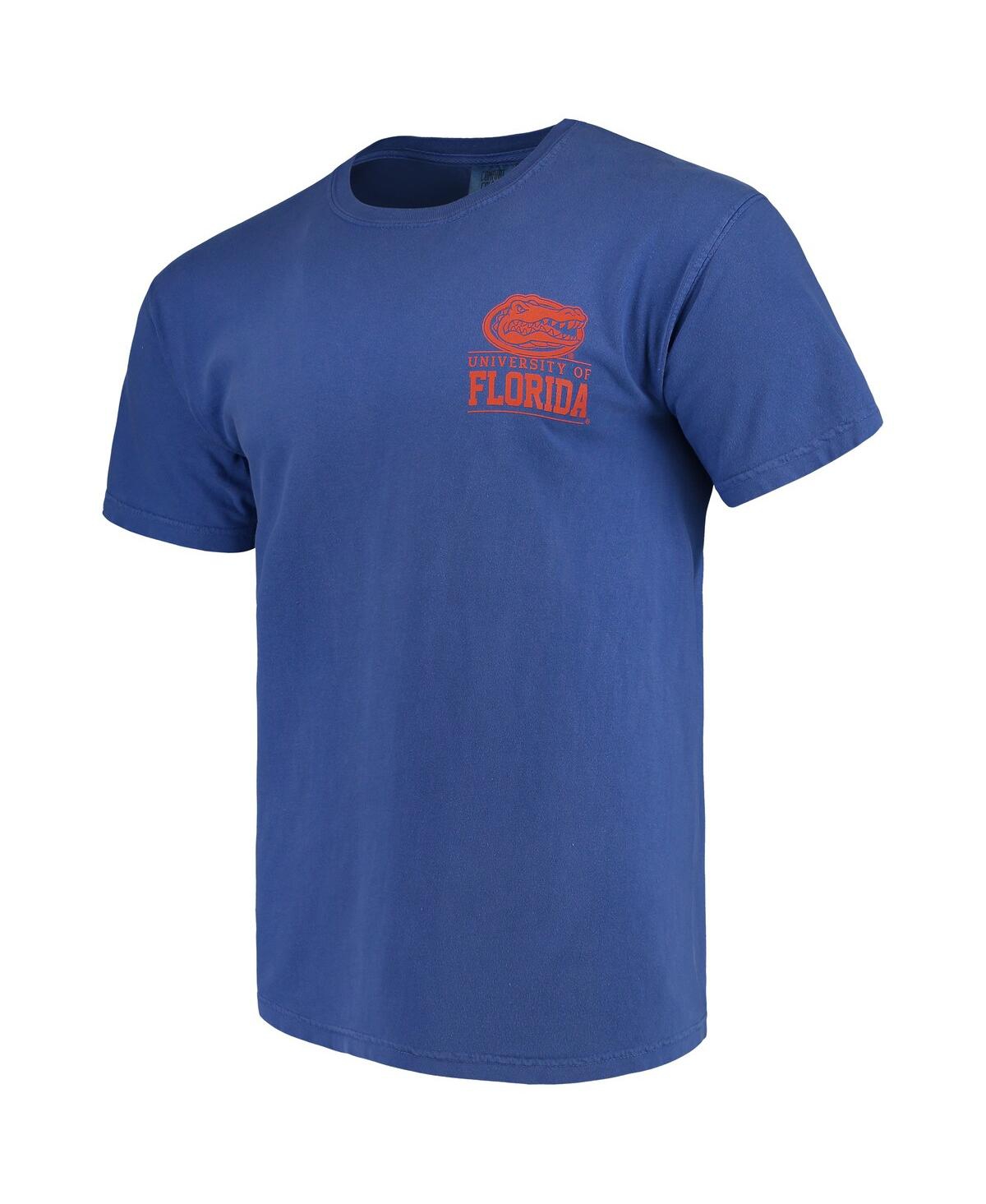 Image One Royal Florida Gators Comfort Colors Campus Icon T-shirt In Royal