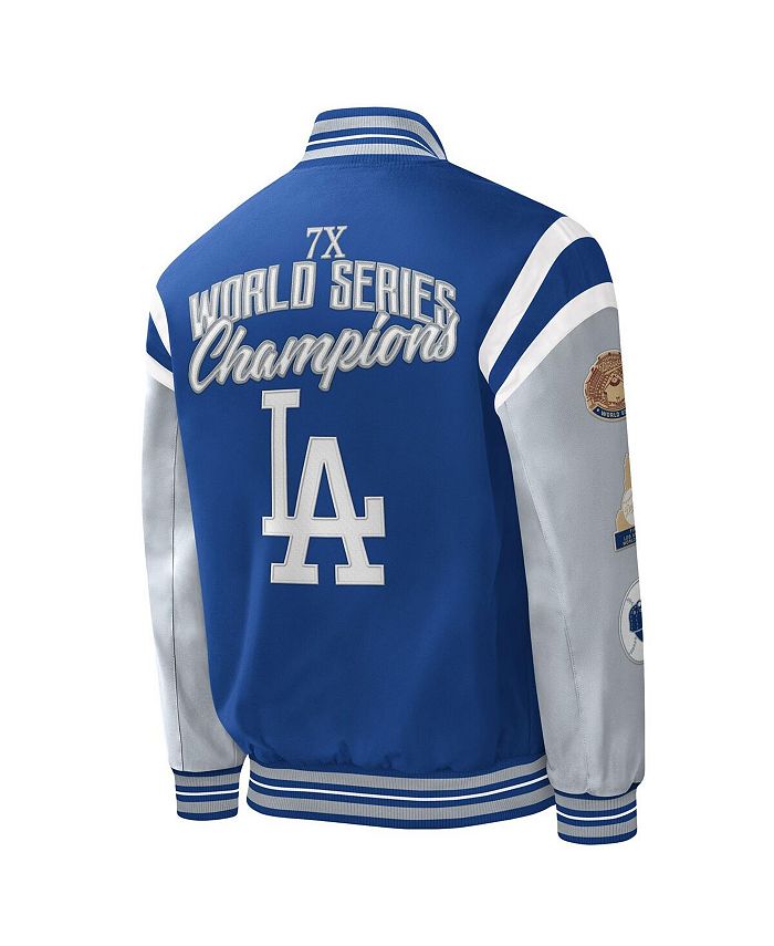 Los Angeles Dodgers G-III Sports by Carl Banks No Huddle Half-Zip Jacket -  White/Royal