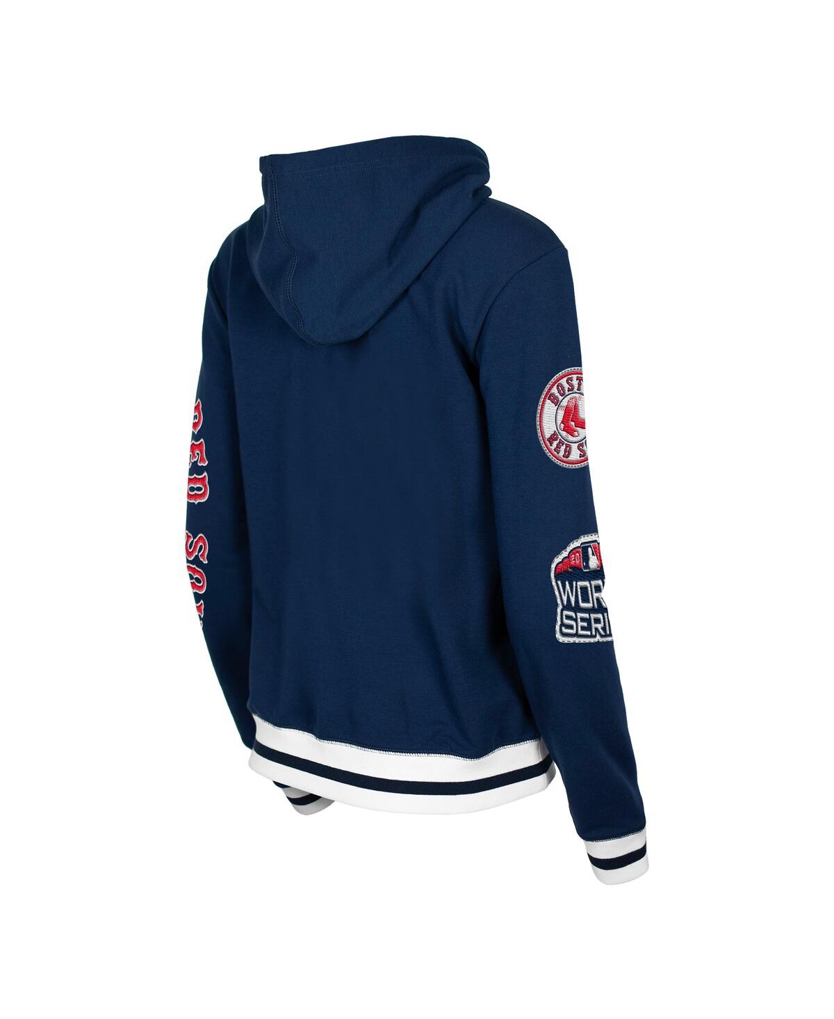 Shop New Era Women's  Navy Boston Red Sox Elite Tri-blend Full-zip Hoodie
