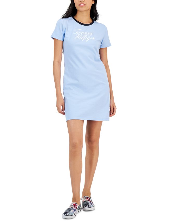 Tommy Hilfiger Women'S Graphic T-Shirt Dress - Macy'S