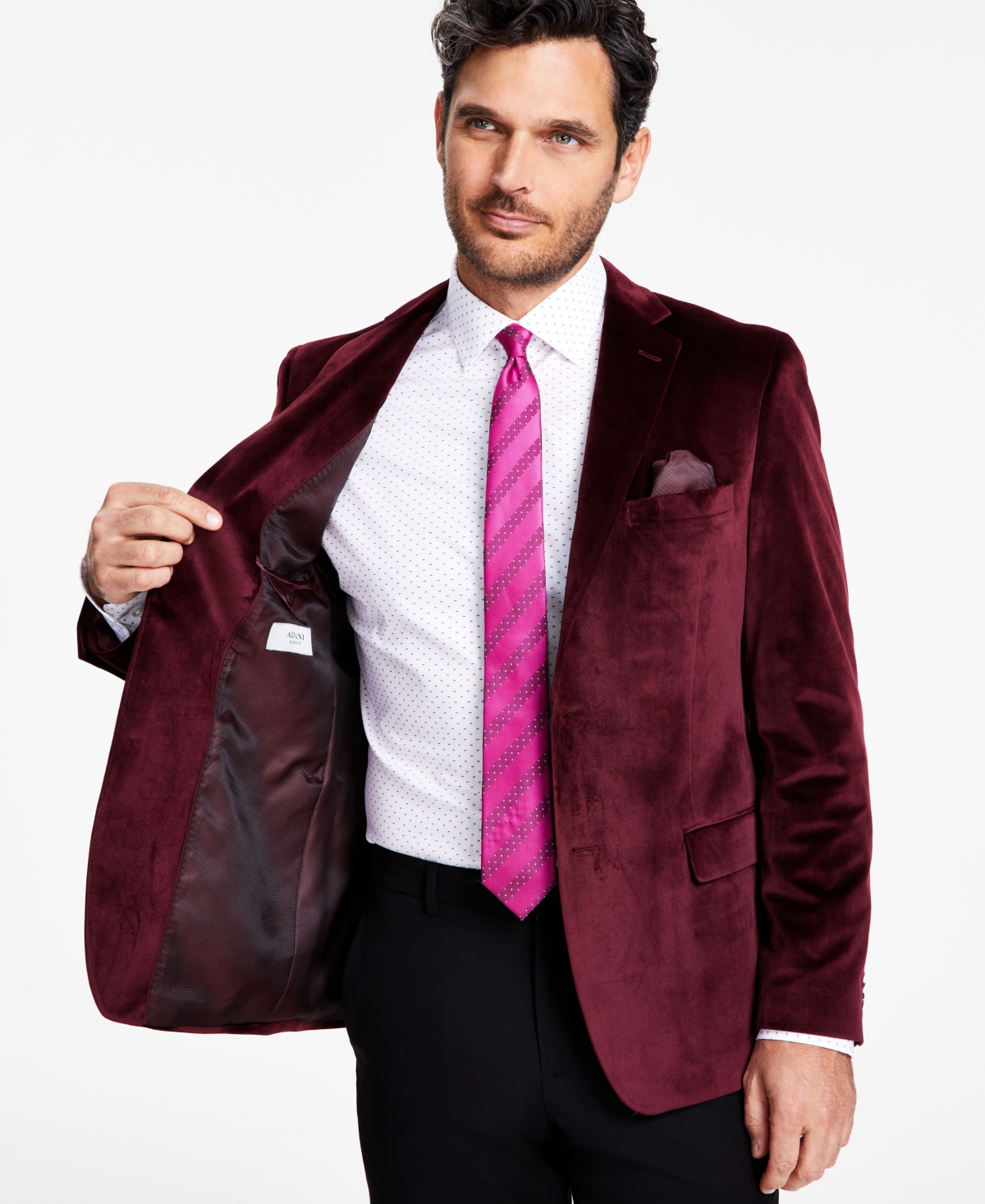 Alfani Men's Slim-Fit Solid Velvet Sport Coats, Created for Macy's