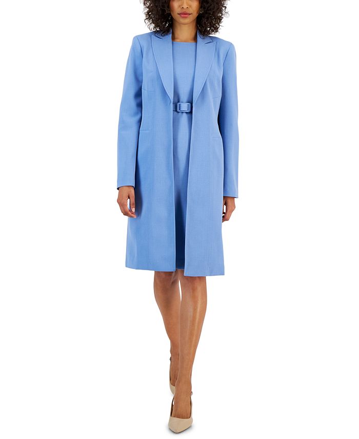 Nipon Boutique Women s Longline Jacket Topper Belted Sleeveless
