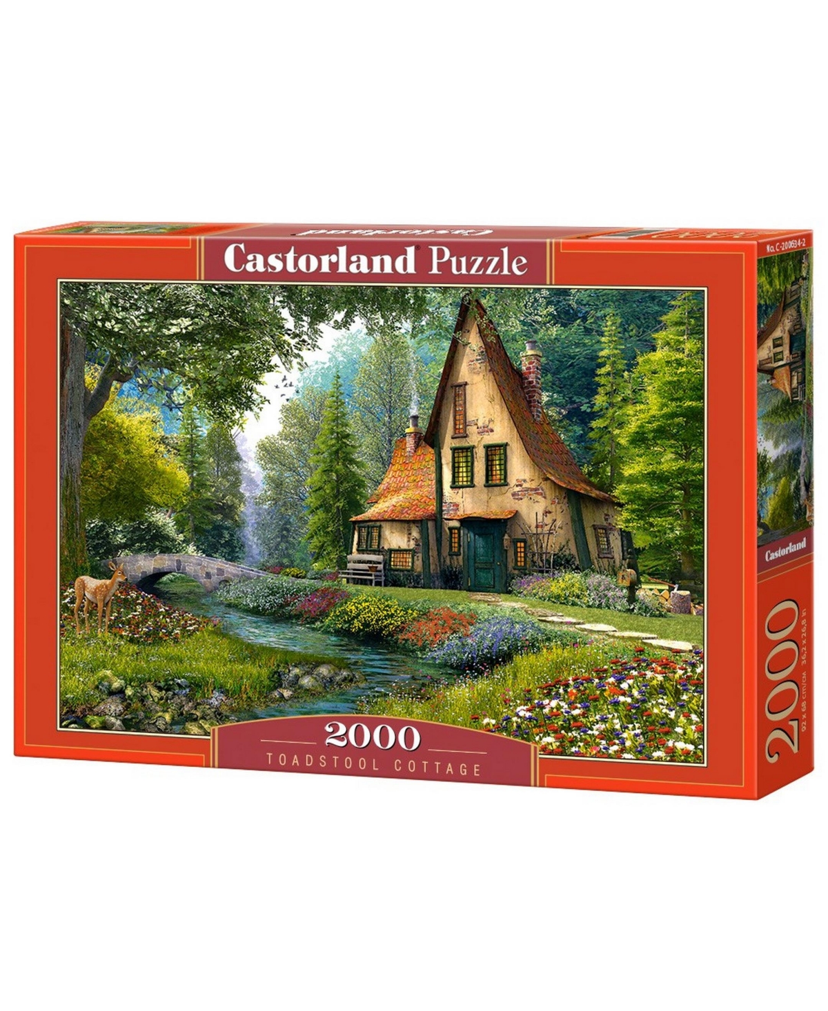 Castorland Toadstool Cottage Jigsaw Puzzle Set, 2000 Piece In Multicolor