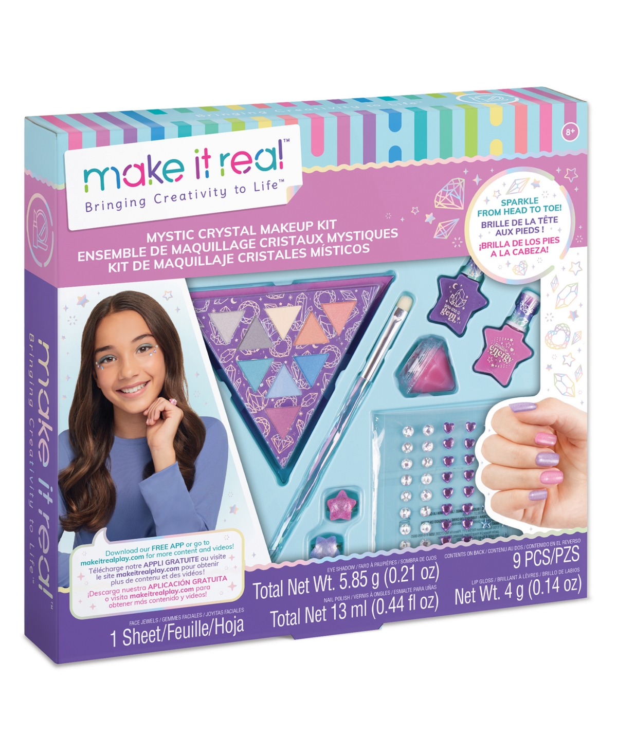 Make It Real Kids' Mystic Crystal Makeup Kit In Multi
