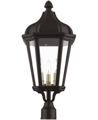 Morgan 3 Light Outdoor Post Top Lantern