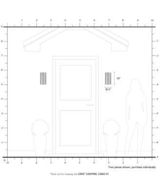 Bond 1 Light Outdoor and Indoor ADA Medium Sconce