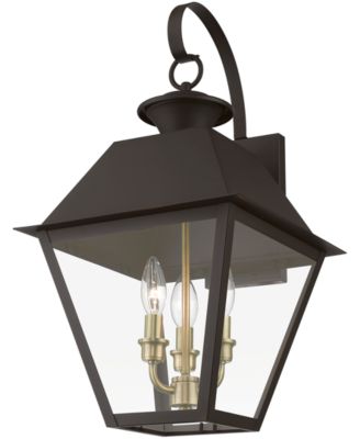 Wentworth 3 Light Outdoor Large Wall Lantern