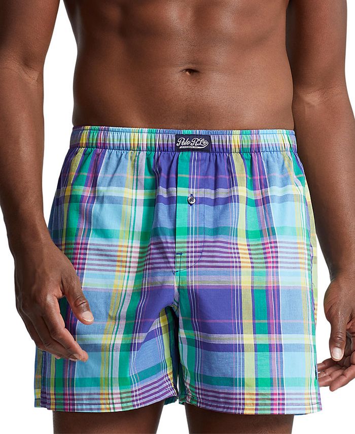 Polo Ralph Lauren Men's SingleButton Plaid Boxers Macy's