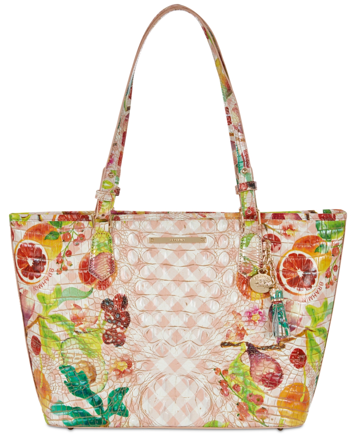 Brahmin Medium Asher Ombre Melbourne Embossed Leather Tote