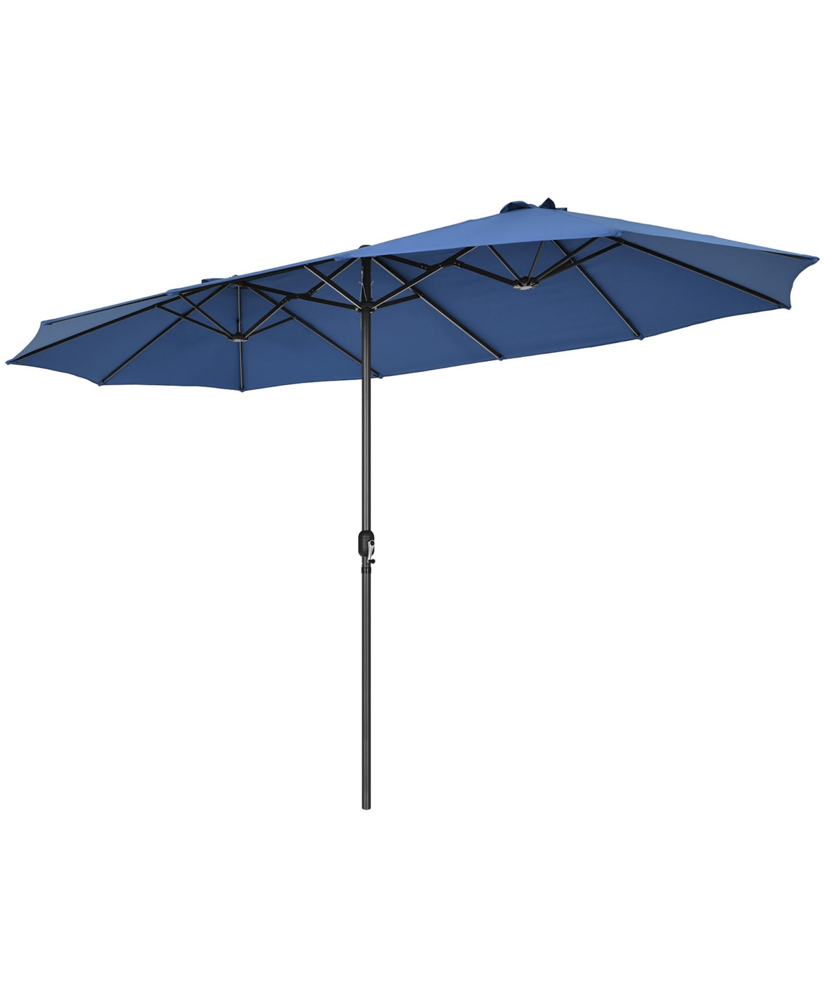 Costway 15FT Patio Double-Sided Umbrella Crank Outdoor Garden Market Sun Shade