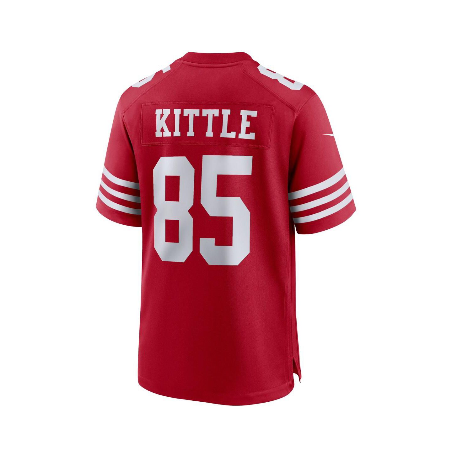 Мужской топ Nike George Kittle San Francisco 49ers Player Game Jersey, цвет: Алый — фото 2