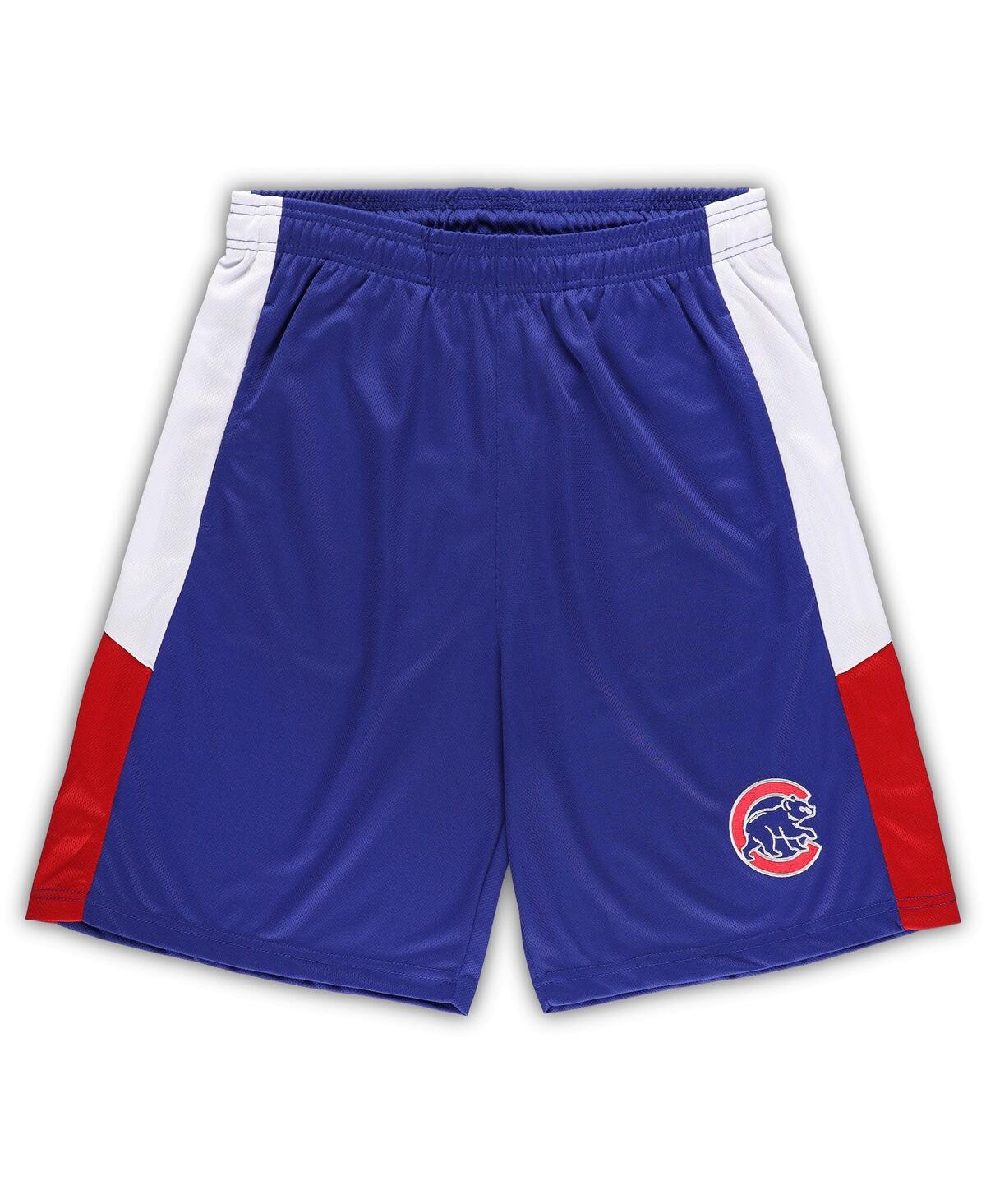 PROFILE MEN'S ROYAL CHICAGO CUBS BIG AND TALL TEAM SHORTS