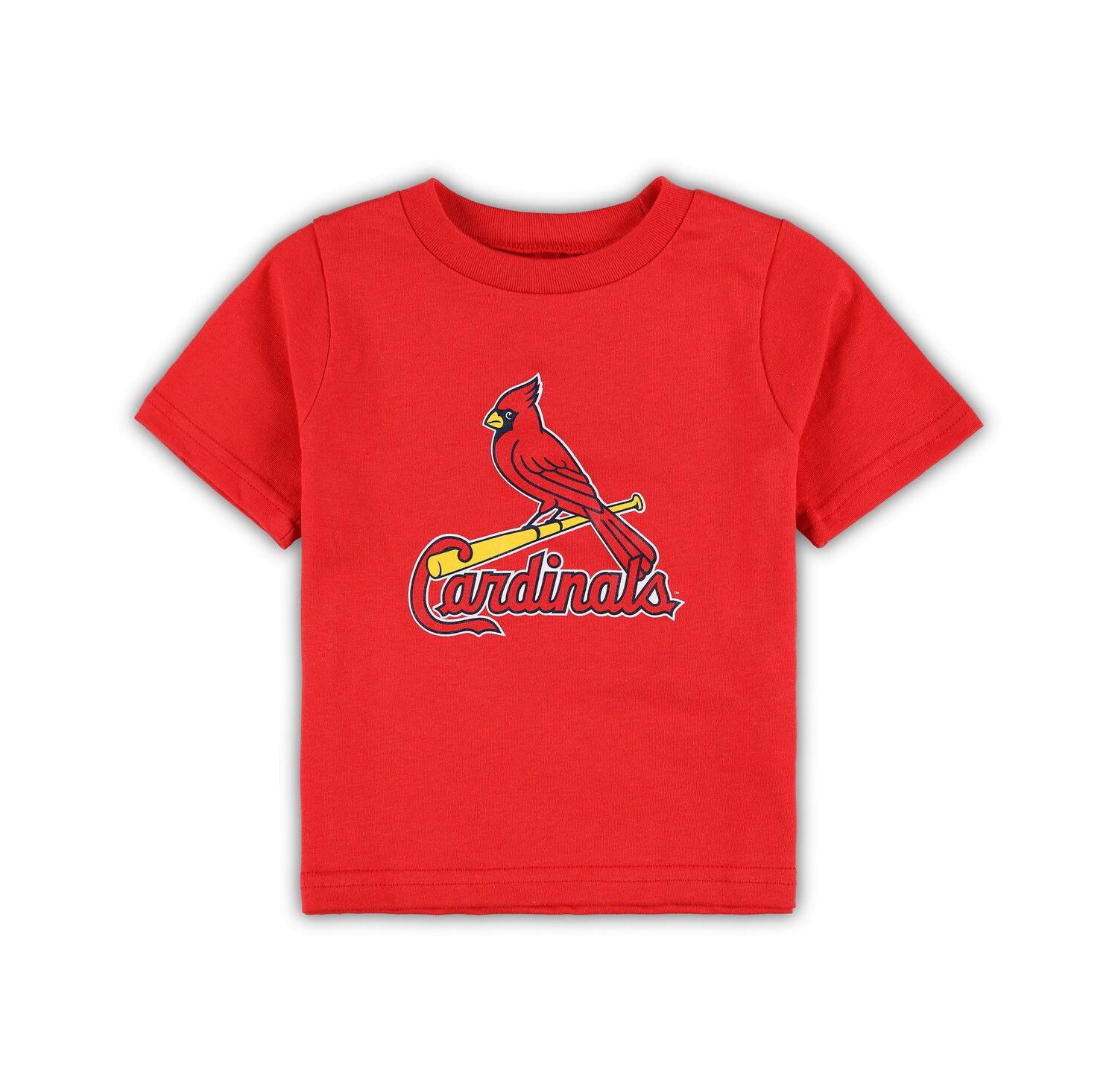 Infant Boys and Girls Red St. Louis Cardinals Team Crew Primary Logo T-shirt