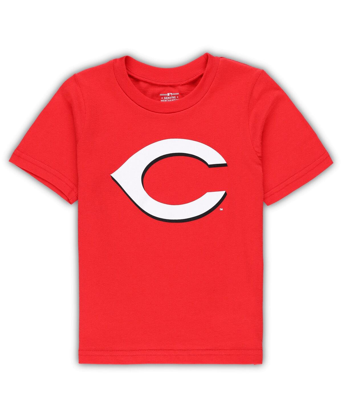 Shop Outerstuff Toddler Boys And Girls Red Cincinnati Reds Team Crew Primary Logo T-shirt