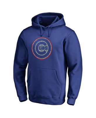 Men's Royal Chicago Cubs Static Logo Pullover Hoodie