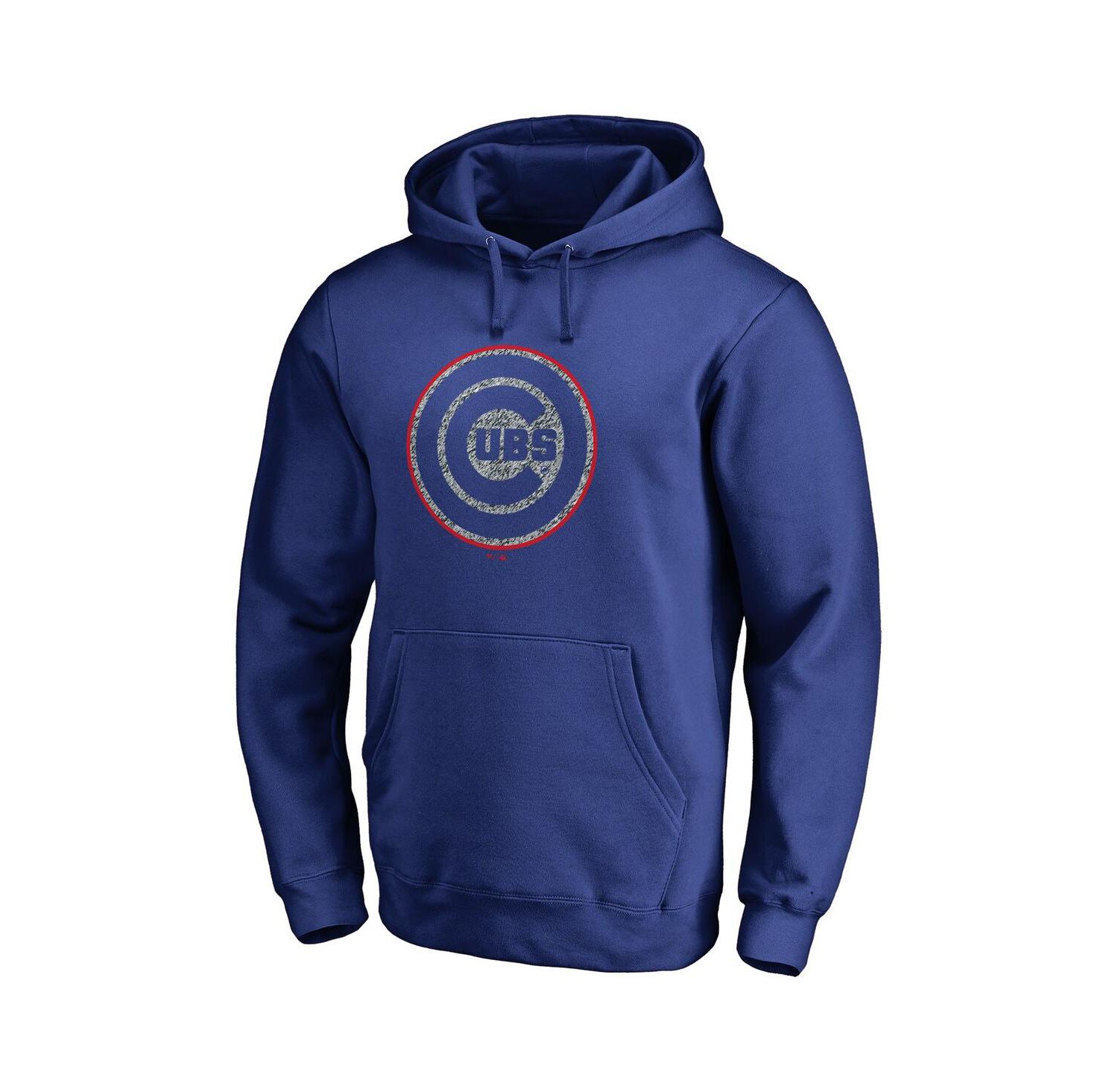 Men's Royal Chicago Cubs Static Logo Pullover Hoodie