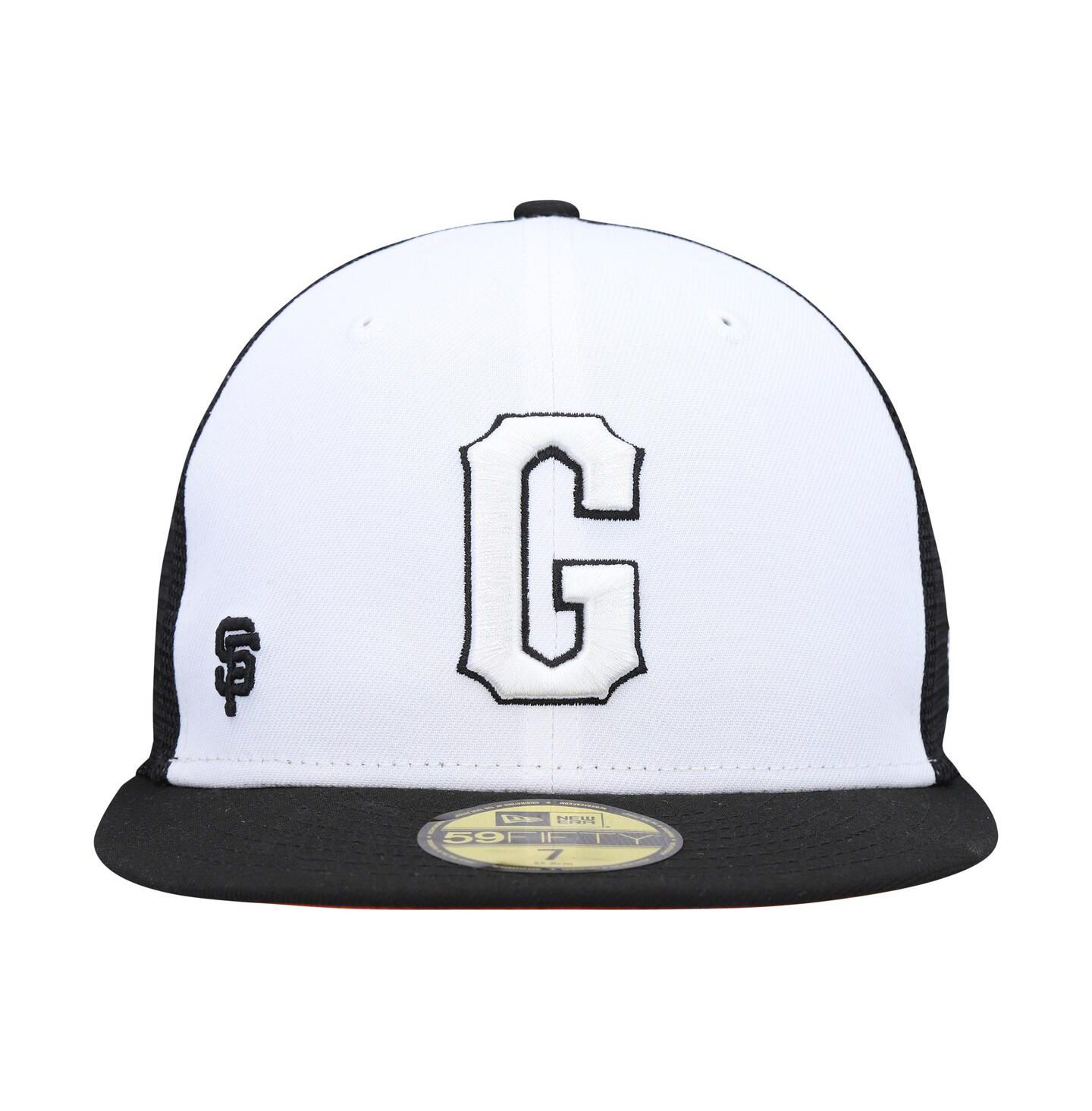 Мужская кепка New Era White, Black San Francisco Giants 2023 On-Field Batting Practice 59FIFTY Fitted Hat — фото 2