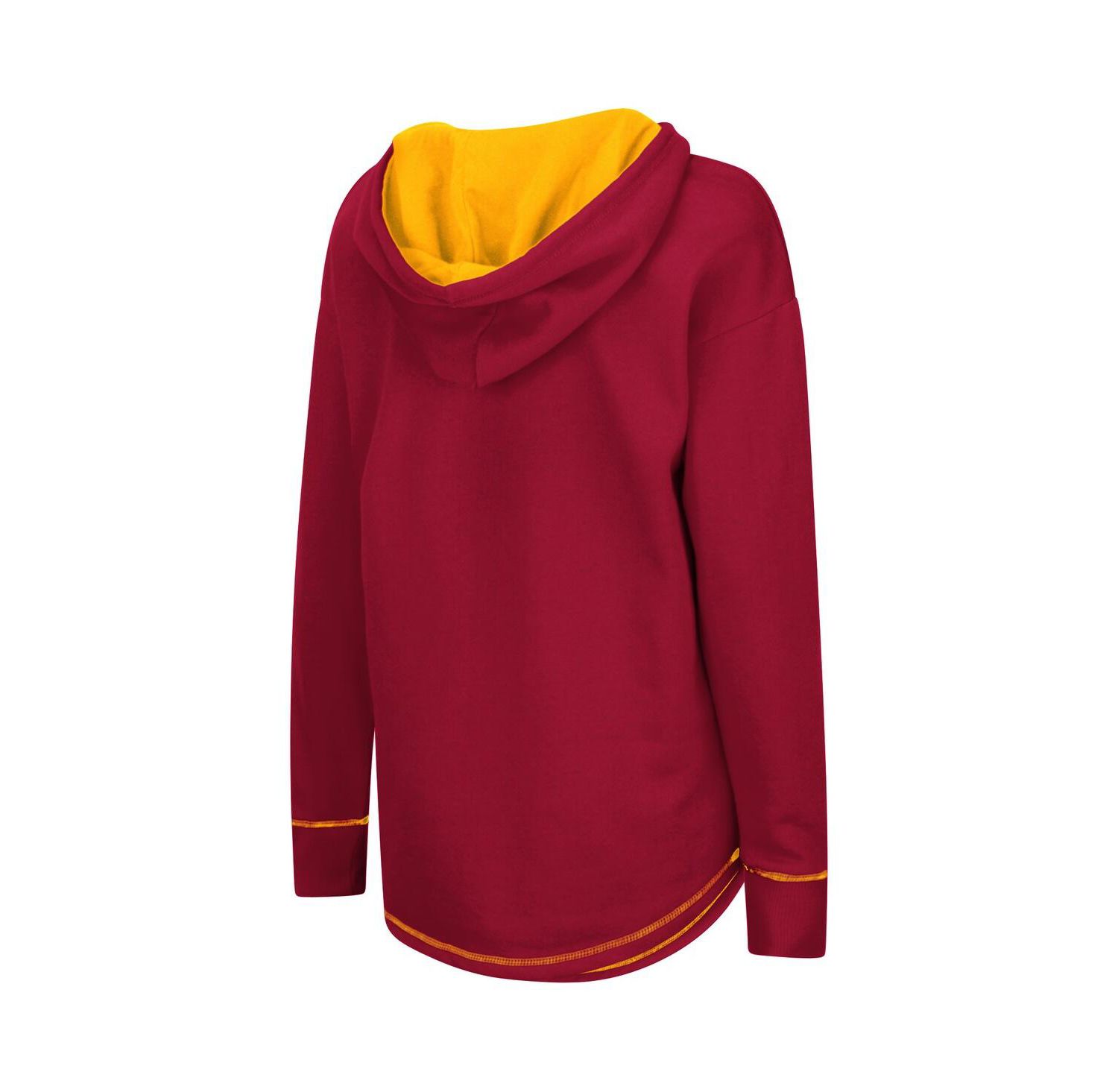 Women's Cardinal Iowa State Cyclones Tunic Pullover Hoodie