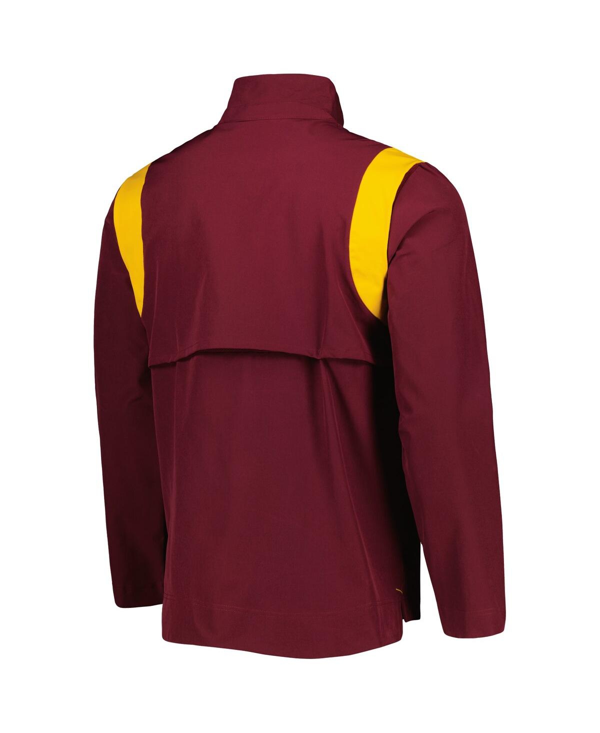 Men's NikeMinnesota Golden Gophers 2022 Coaches Sideline Quarter-Zip Top - Maroon