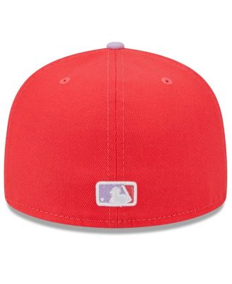 Men's Red, Lavender Chicago Cubs Spring Color Two-Tone 59FIFTY Fitted Hat