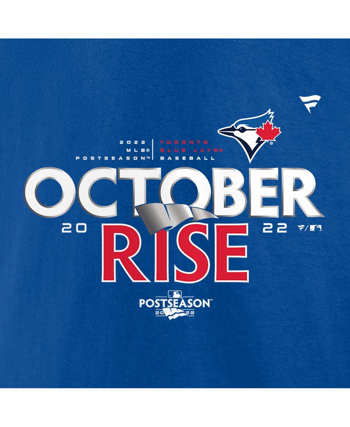 Men's FanaticsToronto Blue Jays 2022 Postseason Locker Room Big and Tall T-shirt - Royal