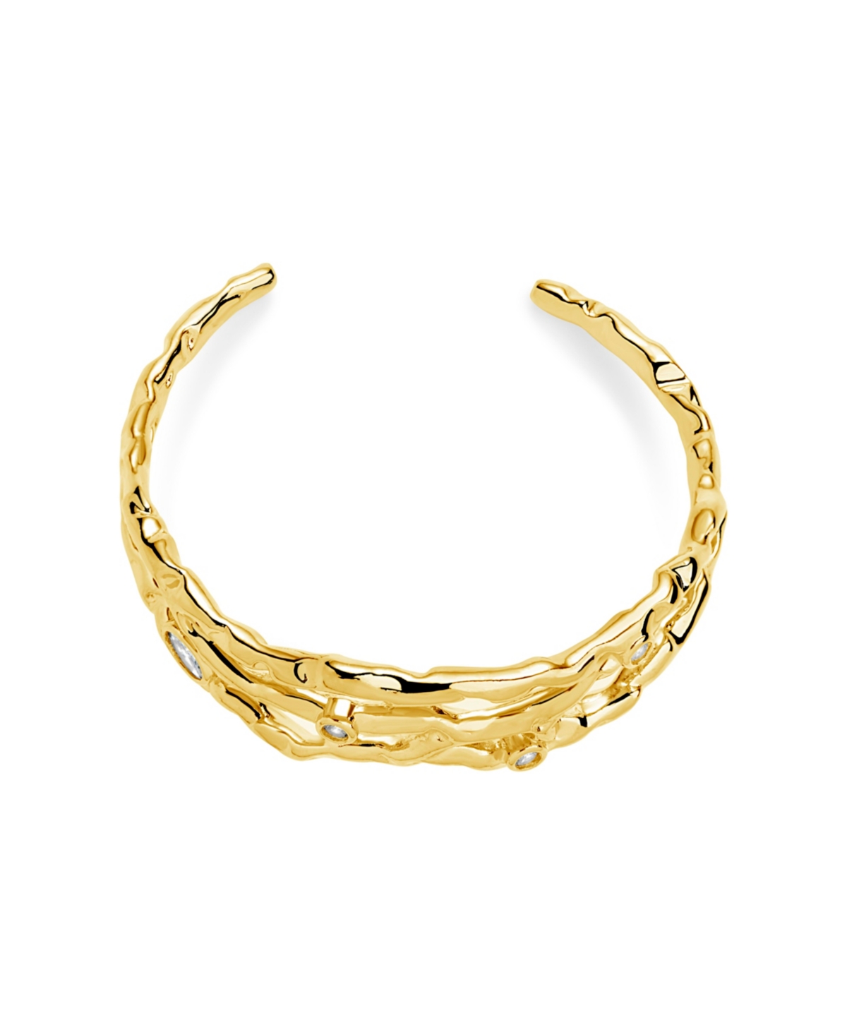 Sterling Forever Tully Cuff Bracelet In Gold