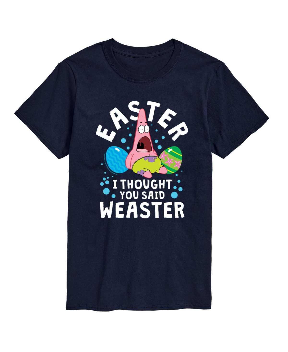 Airwaves Men's Spongebob Easter Weaster T-shirt - Blue