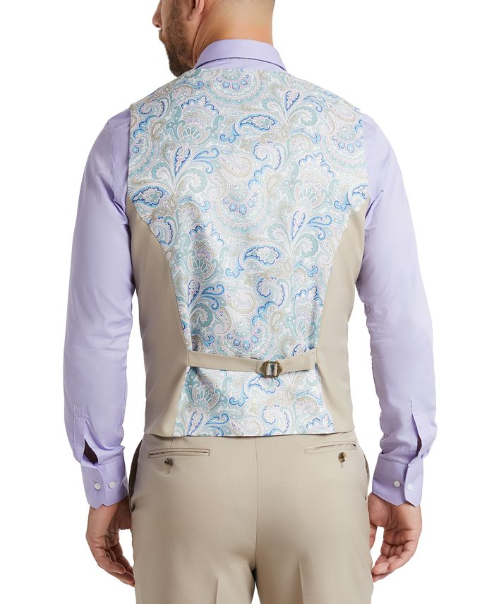 Tayion Collection Men's ClassicFit Tan Suit Vest Macy's