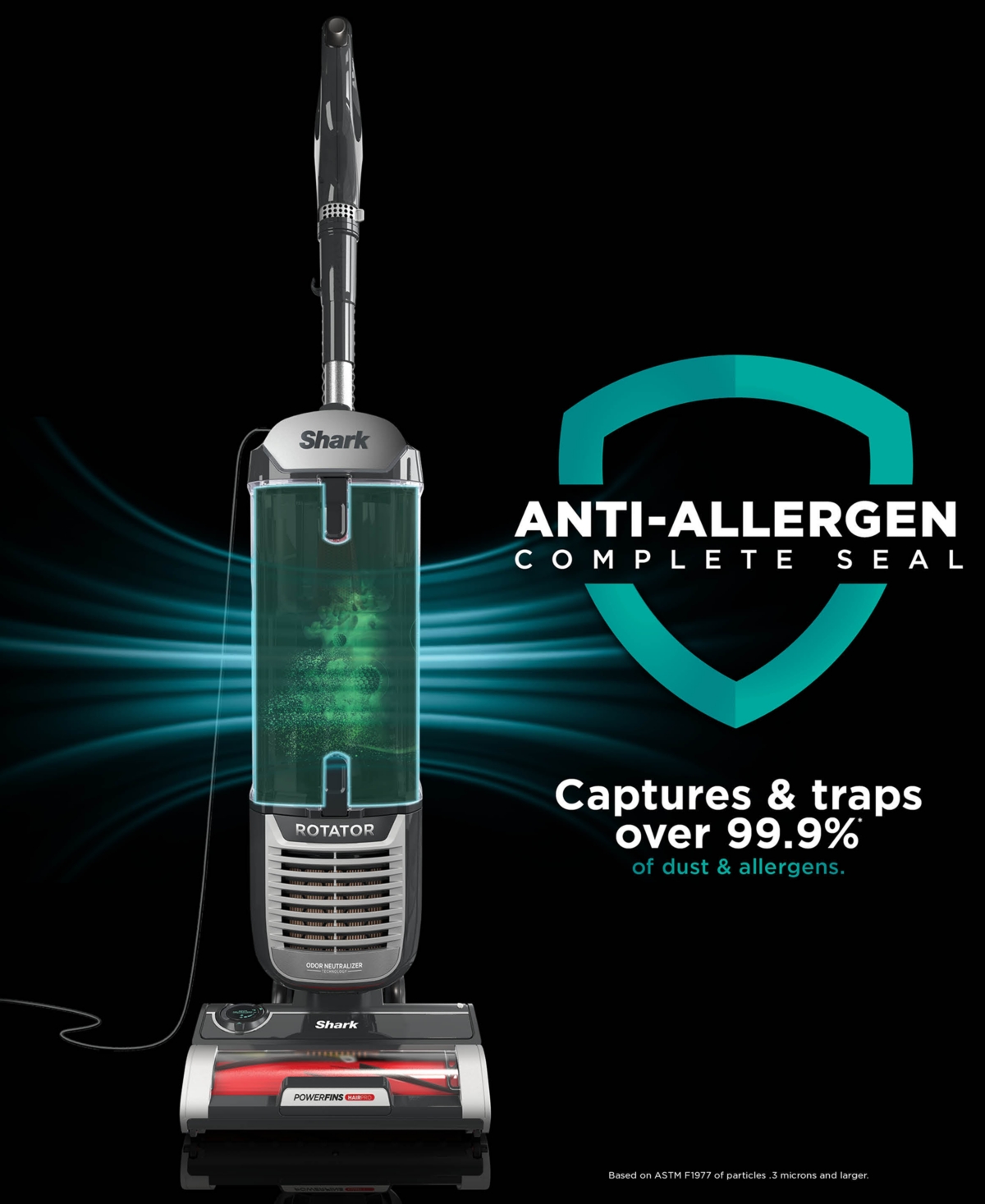 Shark Rotator Pet Upright Vacuum With Powerfins Hairpro In Black