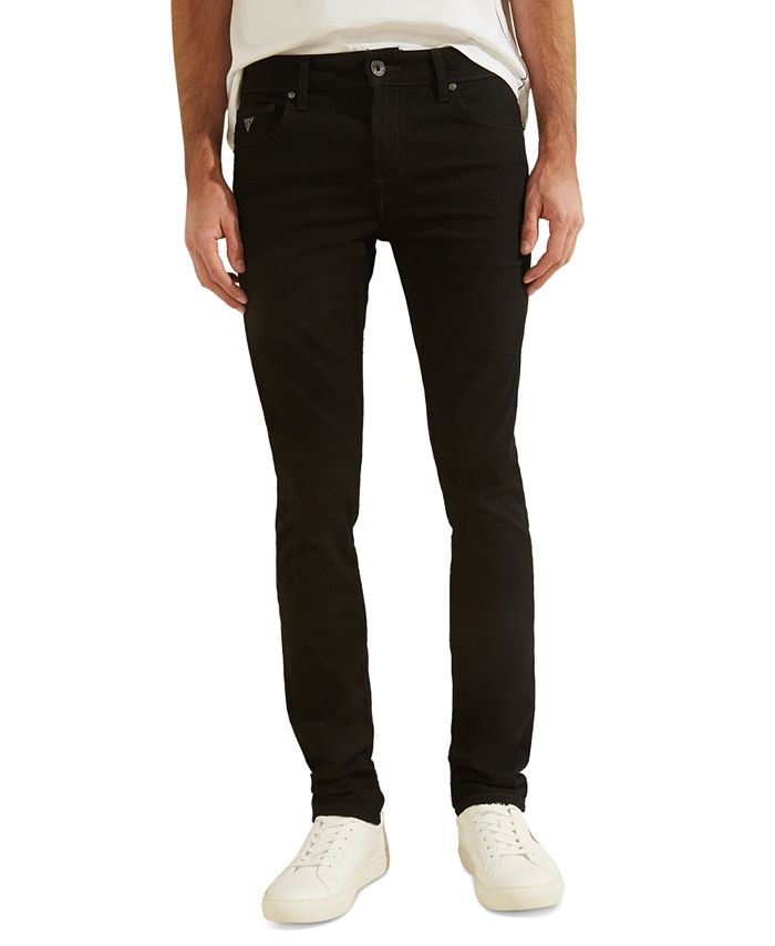 GUESS Men's Eco Black Wash Skinny Fit Jeans - Macy's
