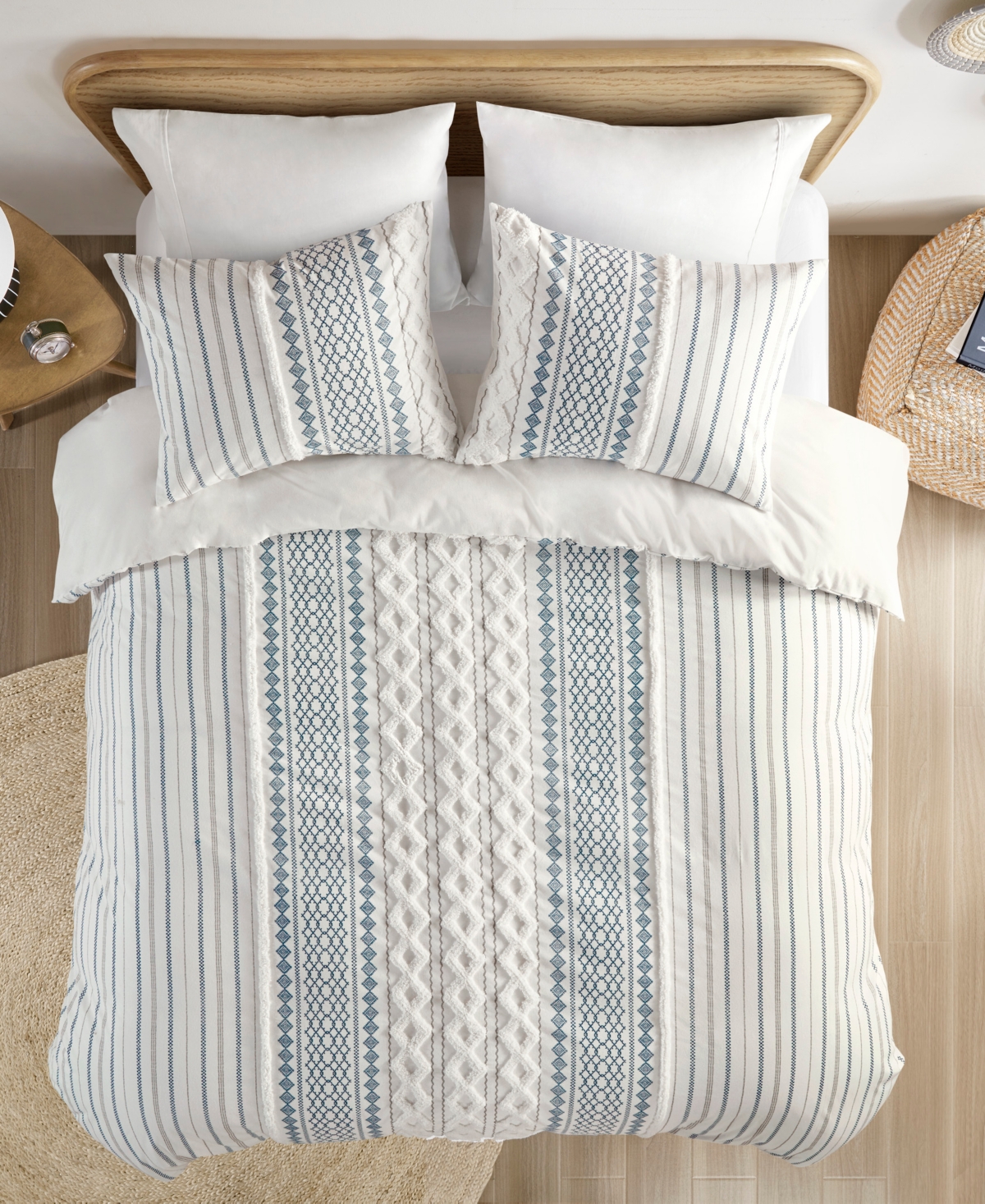 Ink+ivy Imani 3-pc. Comforter Set, King/california King In Blue