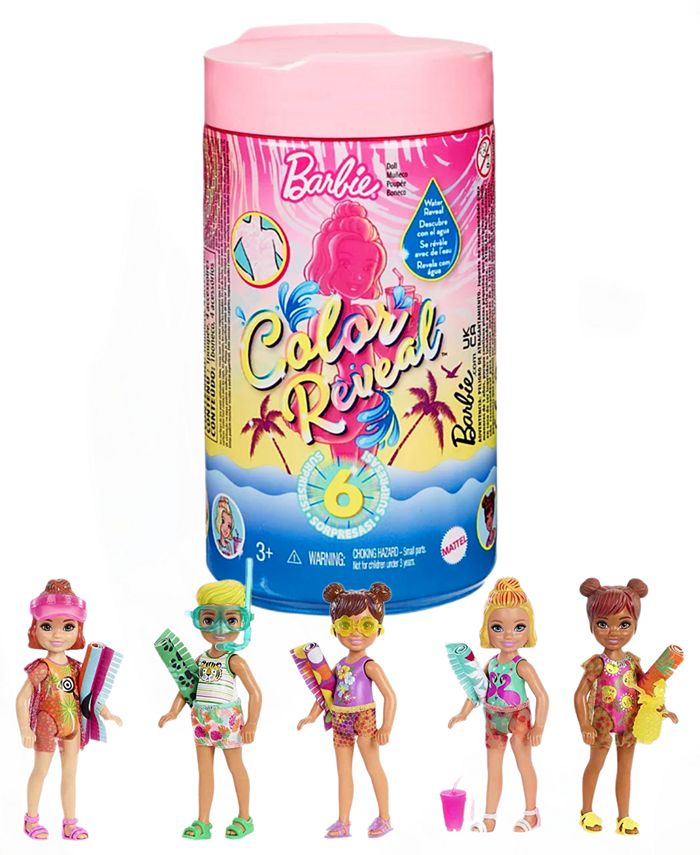 Barbie Color Reveal Mini Chelsea Surprise Unboxing Sand Sun Beach