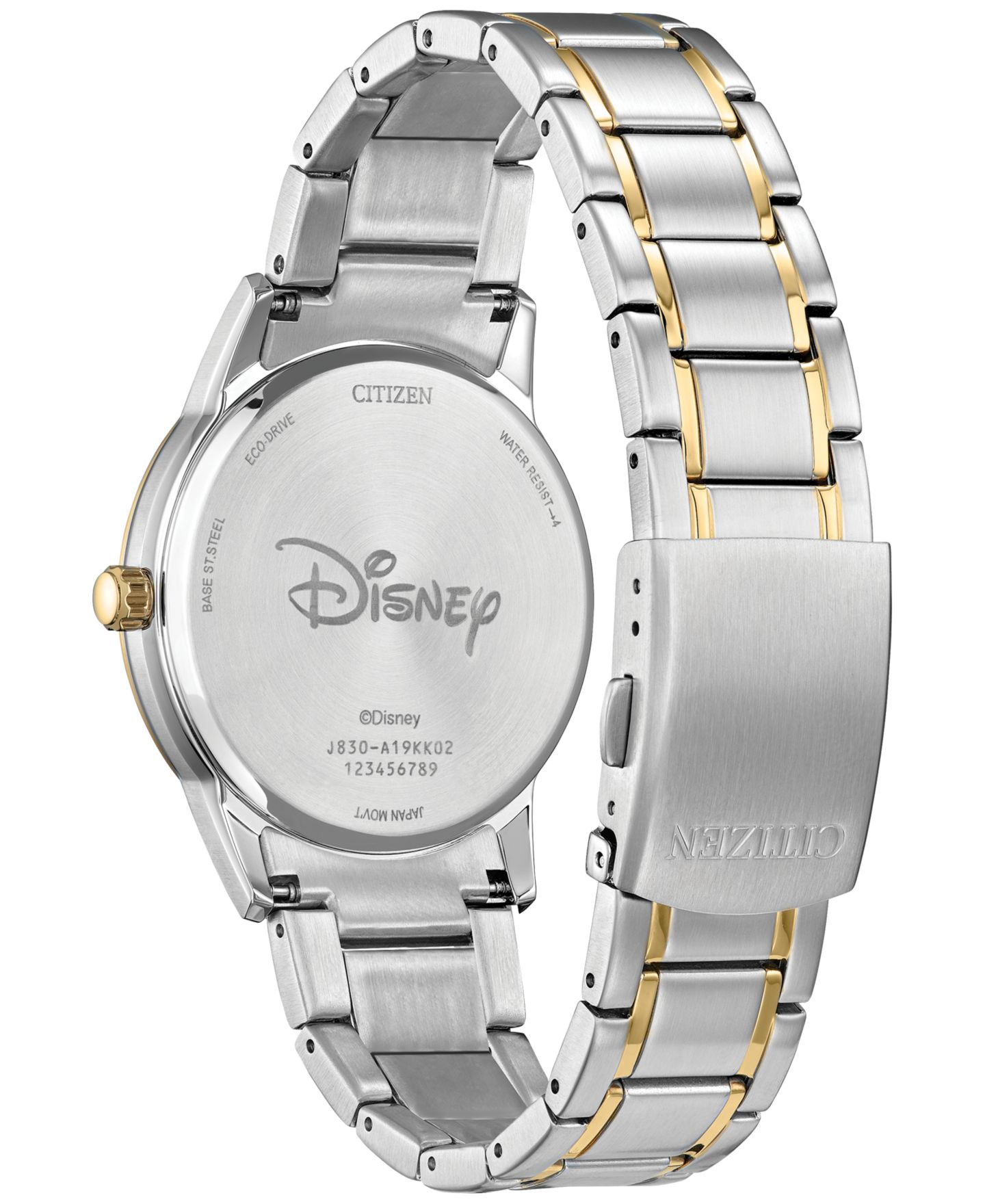 Мужские часы Citizen Eco-Drive Apprentice Sorcerer Mickey Two-Tone Stainless Steel Bracelet Watch 40mm — фото 3