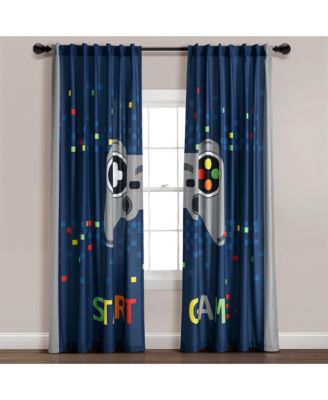 Lush Decor Video Games Light Filtering Window Curtain