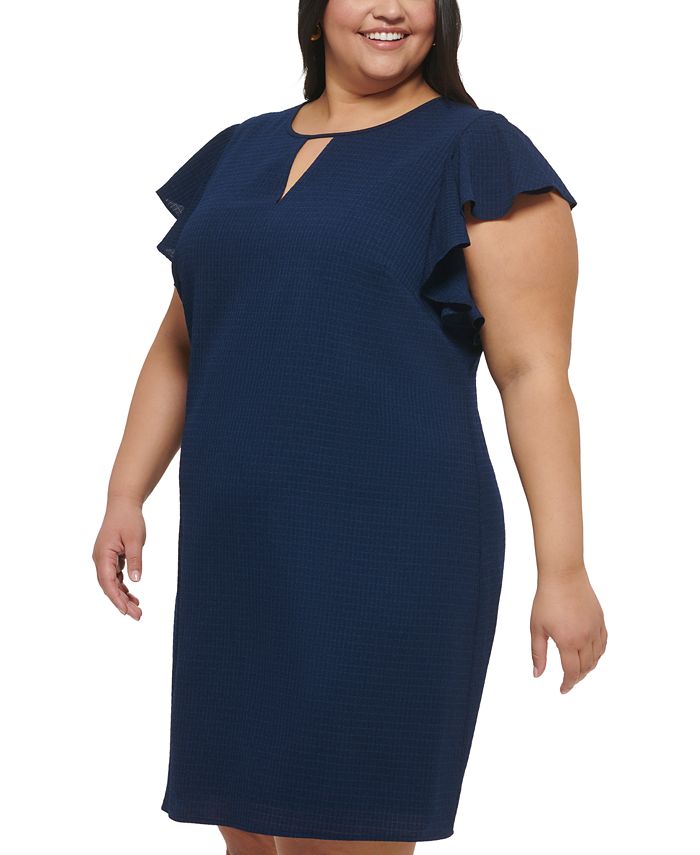 Jessica Howard Plus Size Seersucker Keyhole ALine Dress Macy's
