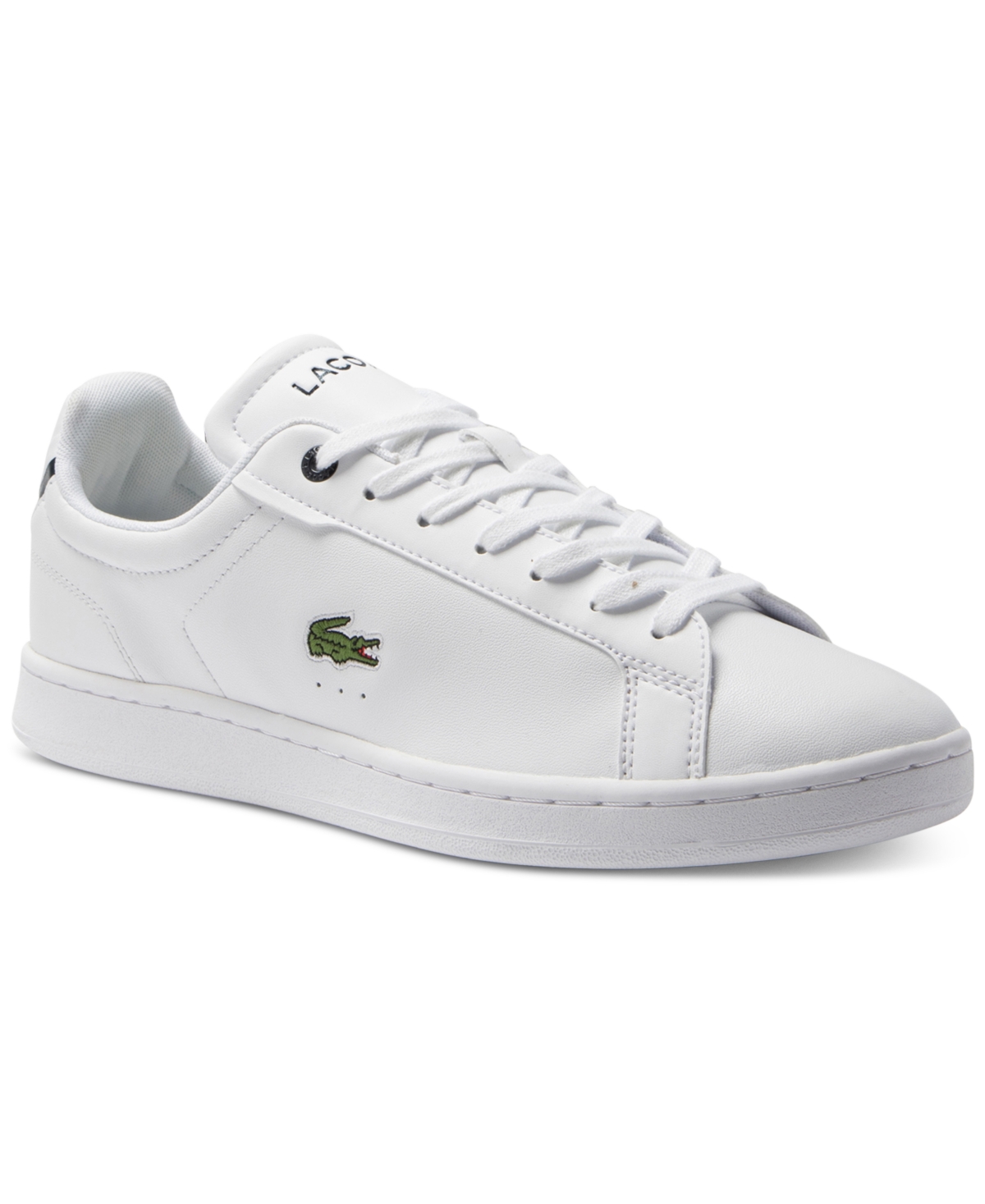 Lacoste Carnaby Pro Bl23 Mens Leather Casual Casual And Fashion Sneakers In White