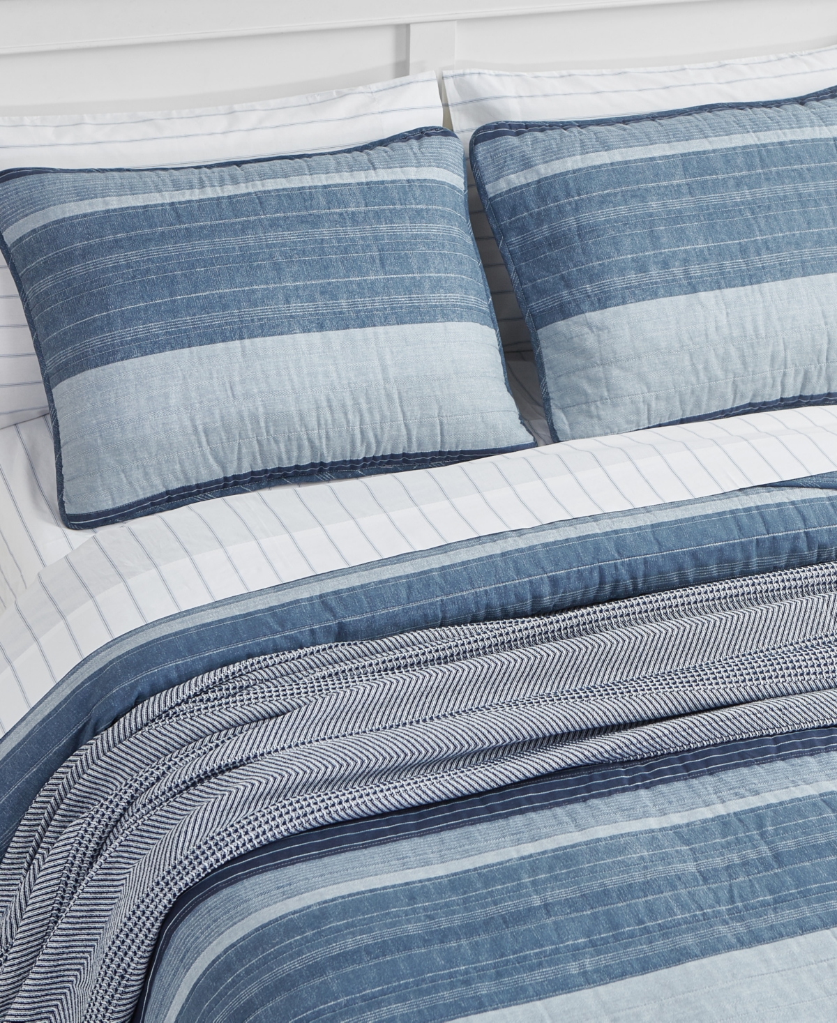 Nautica Ridgeport Reversible 2 Piece Quilt Set, Twin