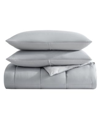 CLOSEOUT! Longdale Solid Reversible 3 Piece Comforter, King Set, King