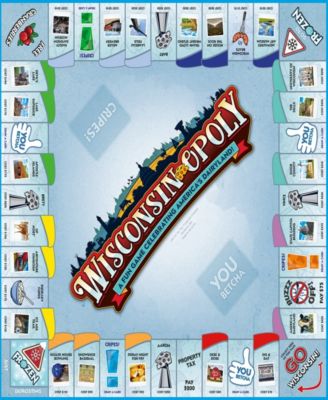 Wisconsin-Opoly Classic Board Game With a Wisconsin Twist