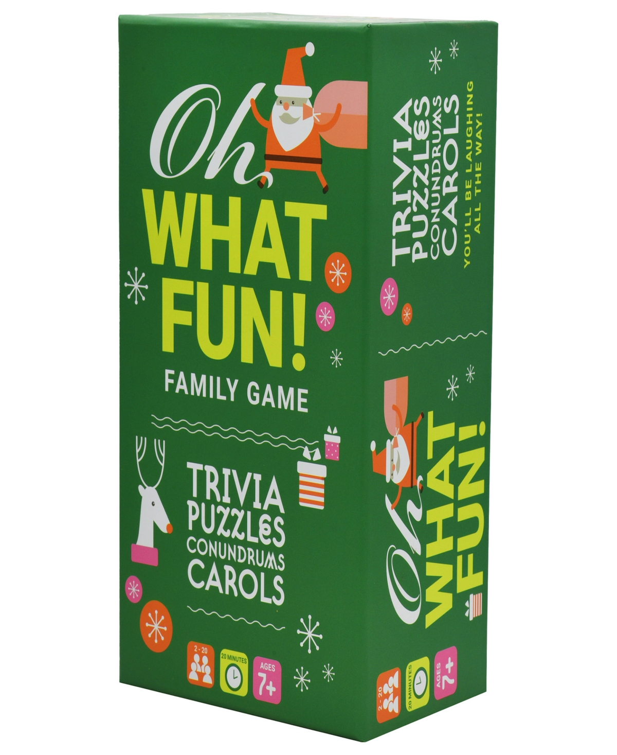 Shop Project Genius Oh What Fun Holiday, Family, Party, Trivia Game Solve Christmas Trivia And Puzzles In Multi